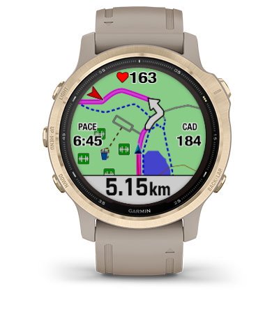 Garmin Fenix 6S Solar Srebrny z czarnym paskiem [010-02409-00] funkcjonalność